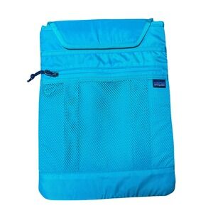 Patagonia Laptop Sleeve Unisex OS Turquoise Blue Padded Mesh Zip Case